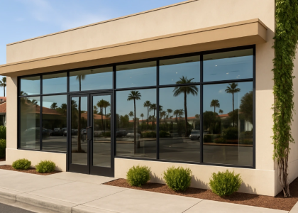 Modern Commercial Building with Mission Viejo Glass